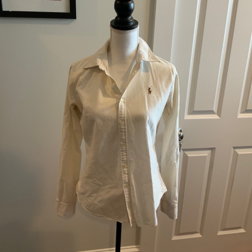White Ralph Lauren button up